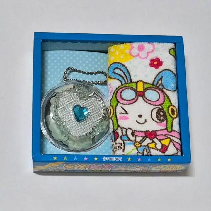[BUNJANG] Classic Soft Pure Handkerchief Set with Keyring / 고전 보송 퓨어 손수건 세트