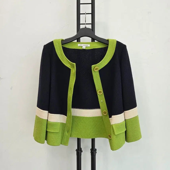 [SOLD OUT] 정품 센존 ST.JOHN 니트 가디건 그린