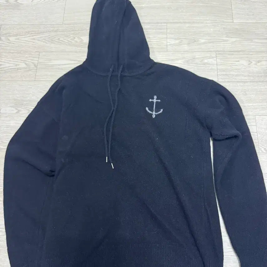 [BUNJANG] Ganni Woollen Merino Wool Hoodie Sweater Black / [XL]건지울른스 메리노 울 후드 스웨터