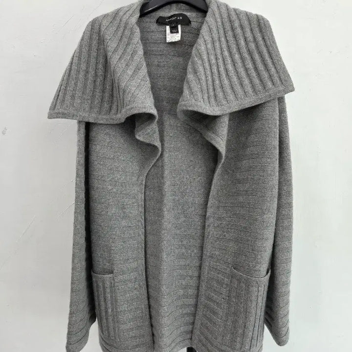 [BUNJANG] ST. JOHN Cashmere 100% Knit Cardigan Grey / 정품 센존 ST.JOHN 니트 가디건 그레이
