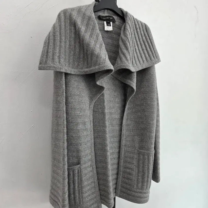 [BUNJANG] ST. JOHN Cashmere 100% Knit Cardigan Grey / 정품 센존 ST.JOHN 니트 가디건 그레이