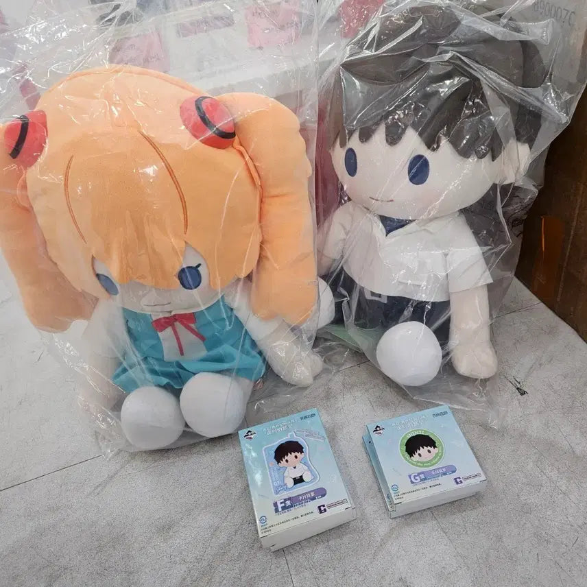 [BUNJANG] Evangelion Shinji/Asuka Doll Bundle Set / 에반게리온 신지/아스카 인형 중국쿠지 인형 일괄