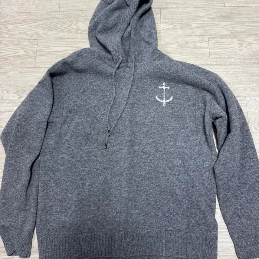 [BUNJANG] Ganni Wool Merino Hooded Sweater Grey / [XL]건지울른스 메리노 울 후드 스웨터