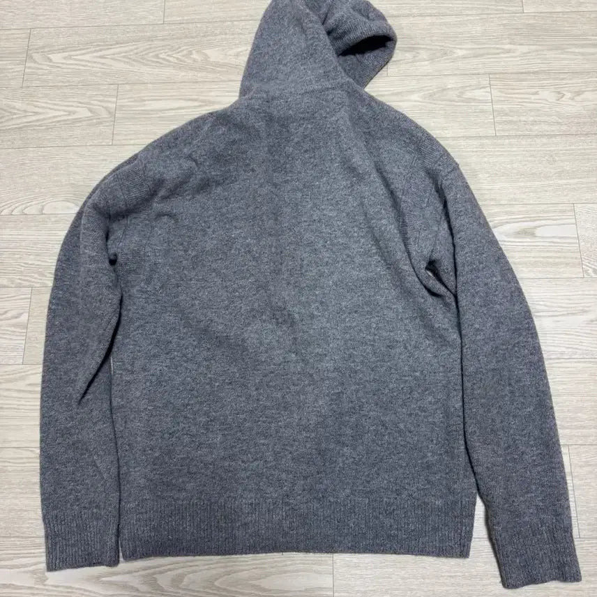 [BUNJANG] Ganni Wool Merino Hooded Sweater Grey / [XL]건지울른스 메리노 울 후드 스웨터