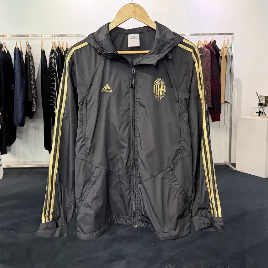 [BUNJANG] Adidas AC Milan Windbreaker / [택포] [100] 아디다스 AC밀란 바람막이
