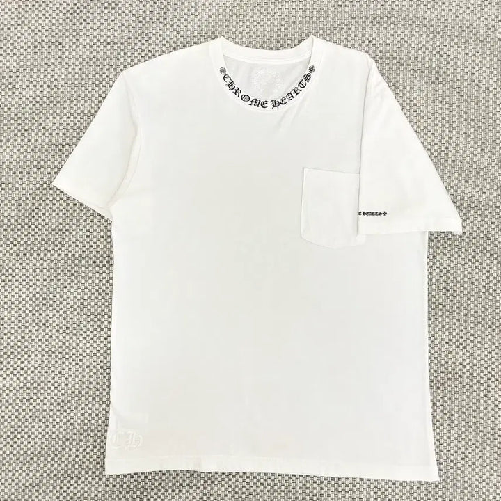 [BUNJANG] Chrome Hearts Neck Script T-Shirt / [L]크롬하츠 넥 스크립트 반팔티