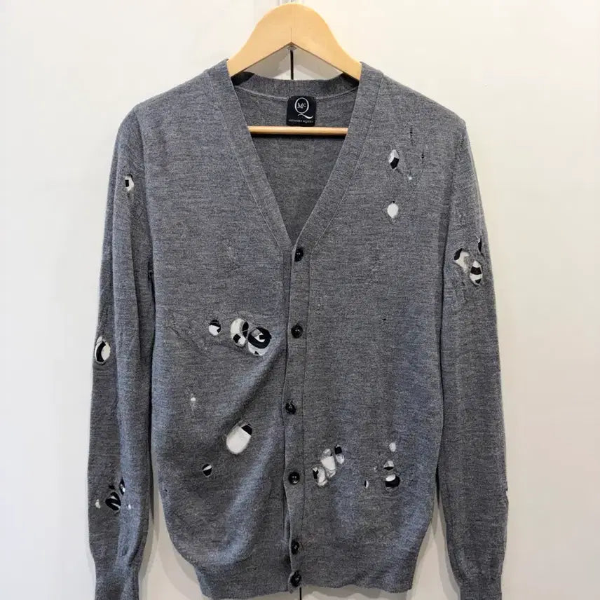 [BUNJANG] Alexander McQueen Distressed Cardigan / 알렉산더 맥퀸 디스트레스 가디건