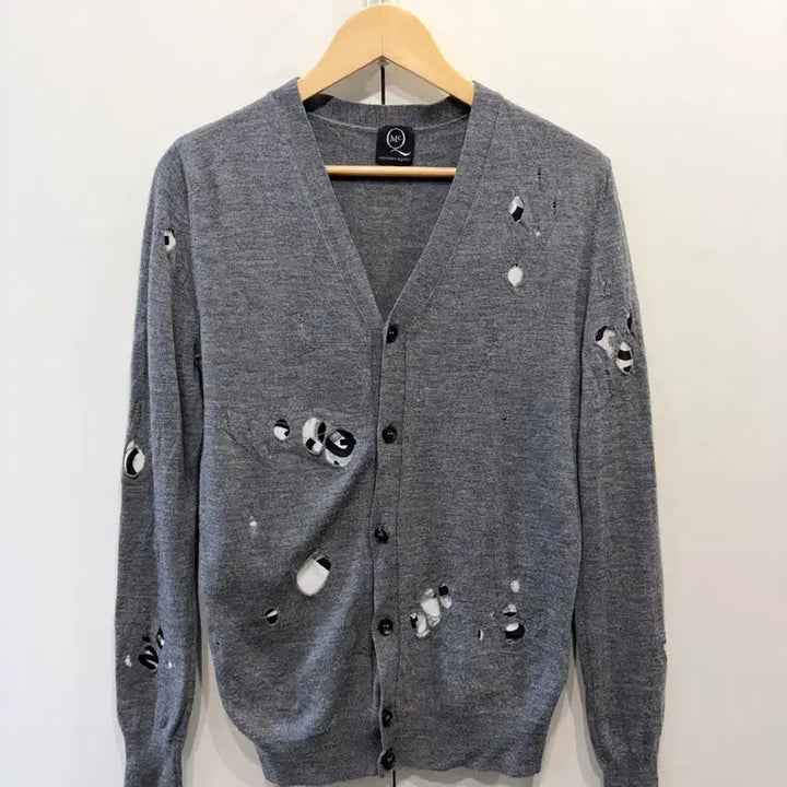 [BUNJANG] Alexander McQueen Distressed Cardigan / 알렉산더 맥퀸 디스트레스 가디건