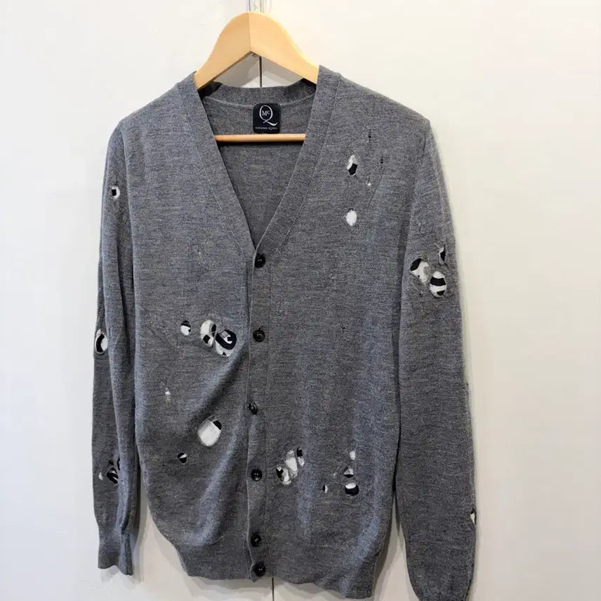 [BUNJANG] Alexander McQueen Distressed Cardigan / 알렉산더 맥퀸 디스트레스 가디건