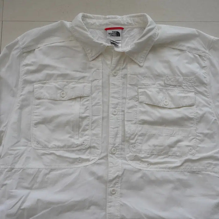 [BUNJANG] The North Face White Fishing Utility Tech Shirt XL / 노스페이스 화이트 피싱 유틸리티 테크 셔츠 XL