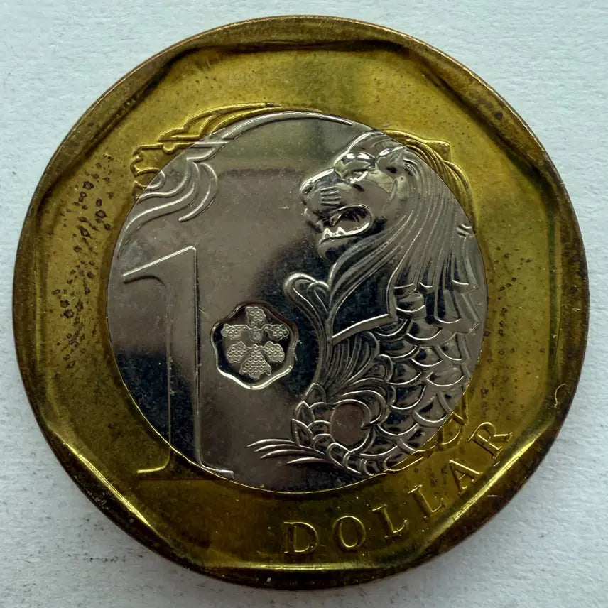 [BUNJANG] 2013 Singapore 1 Dollar Bimetal Coin / 2013년 싱가포르 1달러 바이메탈 동전 S2932