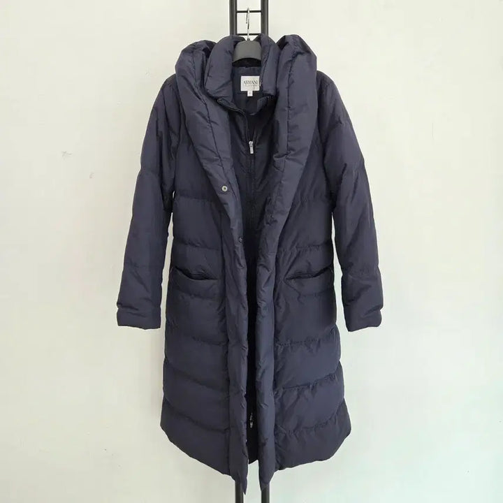 [BUNJANG] Giorgio Armani Collezioni Navy Long Puffer Coat / 정품 알마니 꼴레지오니 ALMANI 네이비 롱 패딩