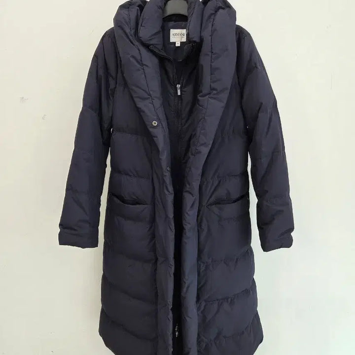 [BUNJANG] Giorgio Armani Collezioni Navy Long Puffer Coat / 정품 알마니 꼴레지오니 ALMANI 네이비 롱 패딩