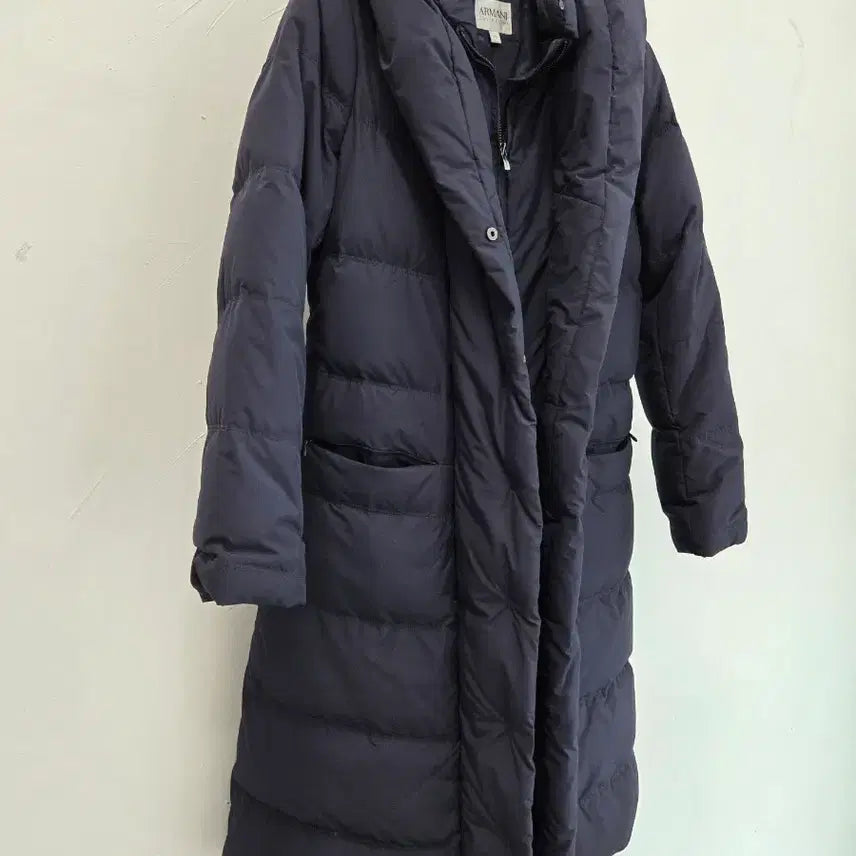 [BUNJANG] Giorgio Armani Collezioni Navy Long Puffer Coat / 정품 알마니 꼴레지오니 ALMANI 네이비 롱 패딩