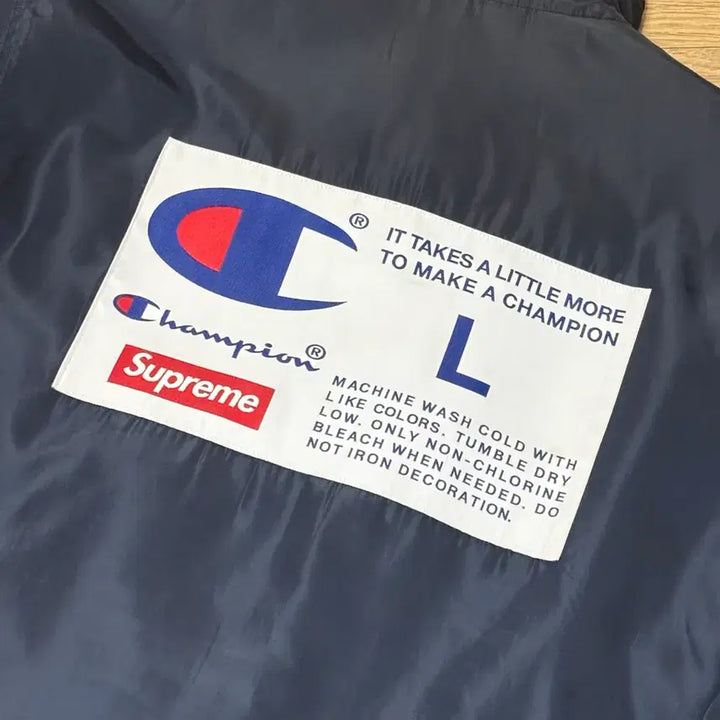 [BUNJANG] Supreme x Champion Collaboration Coach Jacket / L 슈프림 x 챔피온 코치 자켓