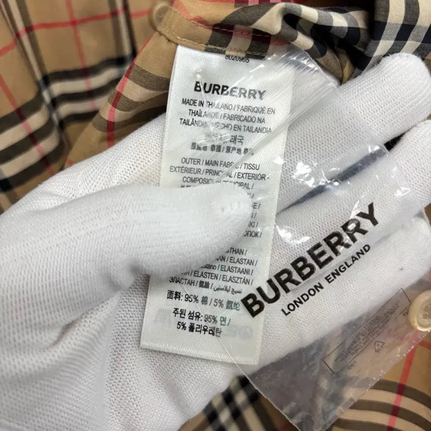 [BUNJANG] Burberry Check Short Sleeve Shirt - Brown / [L]버버리 체크 반팔 셔츠