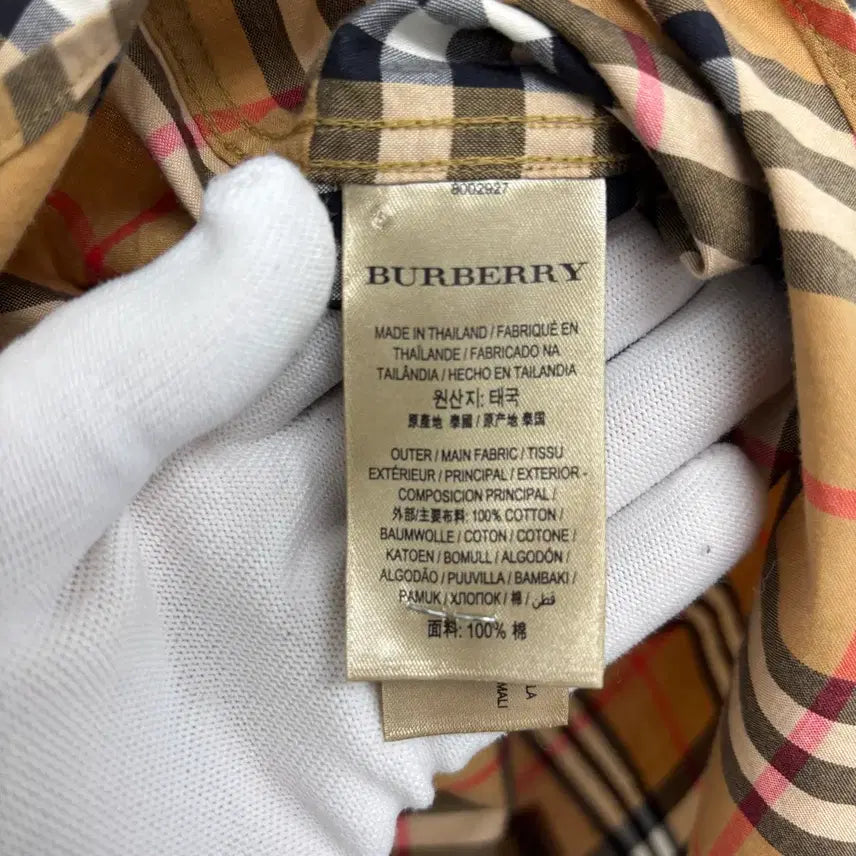 [BUNJANG] Burberry Check Short Sleeve Shirt - L / [L]버버리 체크 반팔 셔츠