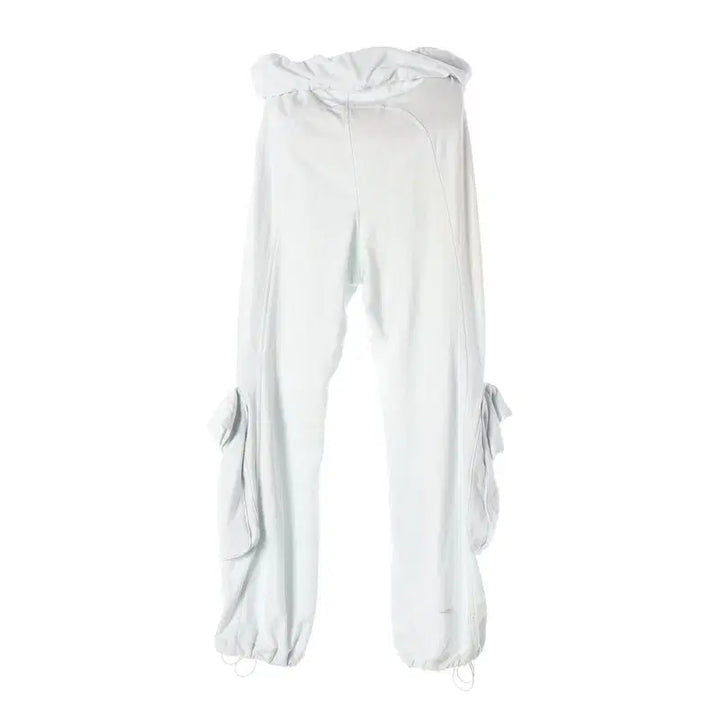 [BUNJANG] OPEN YY Roll Waist Sweat Cargo Pants Women&