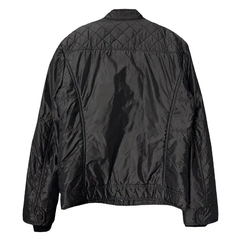 [BUNJANG] Guess Black Vintage Quilting Jacket (M) / 게스 블랙 빈티지 레이싱 퀄팅자켓 M