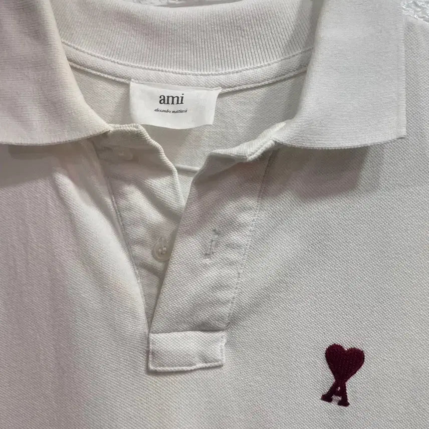 [BUNJANG] AMI Paris Short Sleeve Polo Shirt / AMI 아미 반팔 카라티
