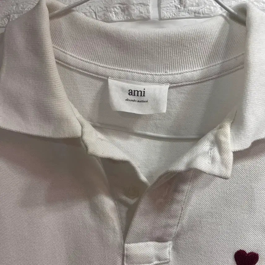 [BUNJANG] AMI Paris Short Sleeve Polo Shirt / AMI 아미 반팔 카라티