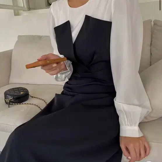 [BUNJANG] Rirri &amp; Co. Guest Look Long Dress Size 66 / 새상품 리리앤코 하객룩 롱원피스66