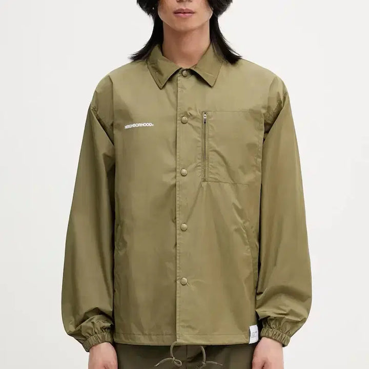 [BUNJANG] Neighborhood Windbreaker Coach Jacket L Khaki / [L] 네이버후드 윈드브레이커 코치 자켓
