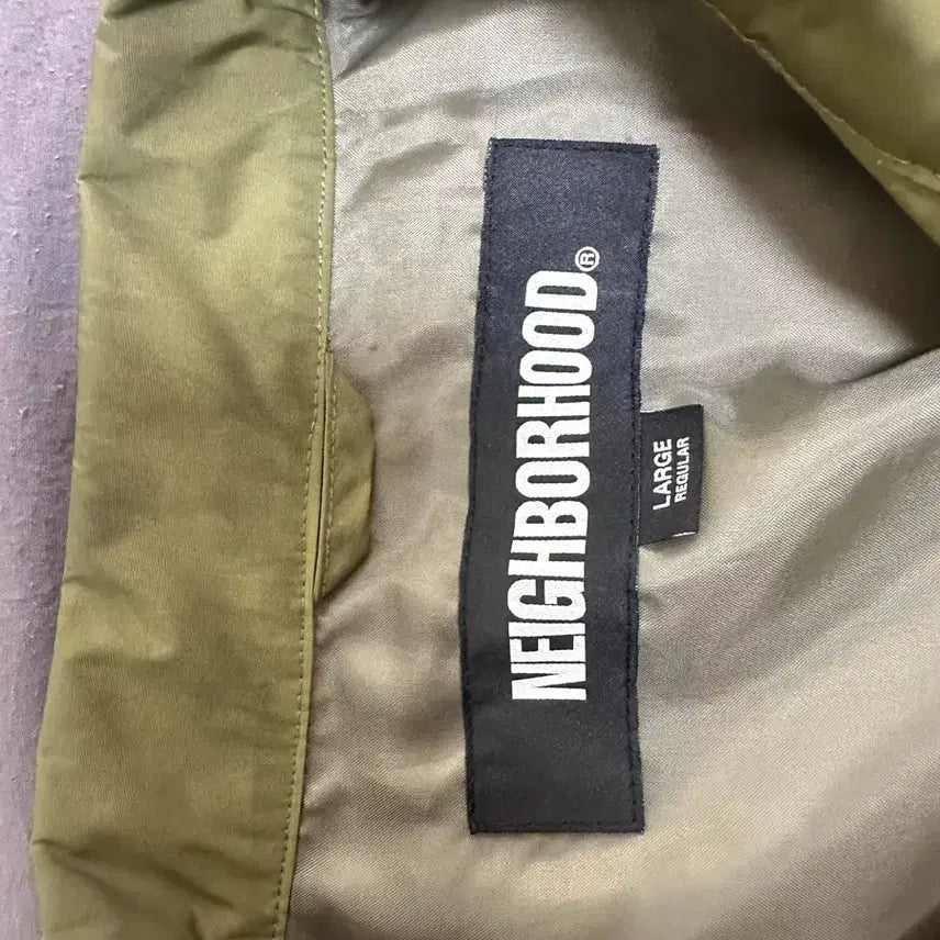 [BUNJANG] Neighborhood Windbreaker Coach Jacket L Khaki / [L] 네이버후드 윈드브레이커 코치 자켓