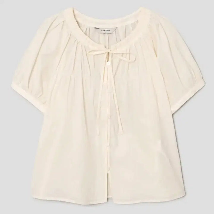 [BUNJANG] 8seconds NC Shirring Volume Blouse Ivory Women&