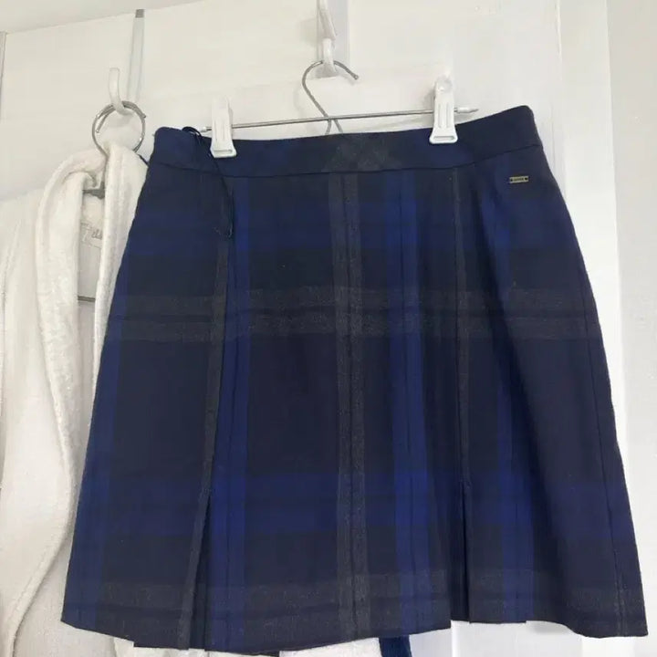 [BUNJANG] Tommy Hilfiger Wool Check Pleated Skirt / 타미힐피거 체크 울 플리츠 스커트
