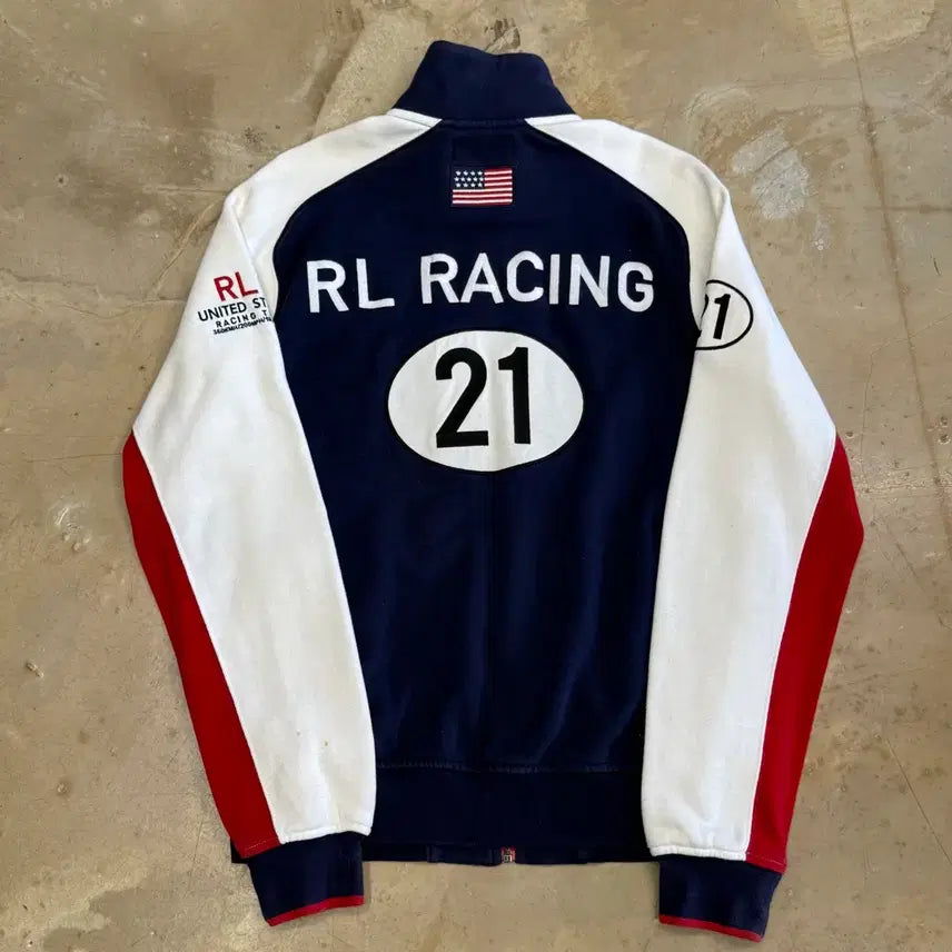 [BUNJANG] Polo Ralph Lauren Big Pony Racing Full Zip Jacket (Size L) / L 폴로랄프로렌 빅포니 레이싱 집업