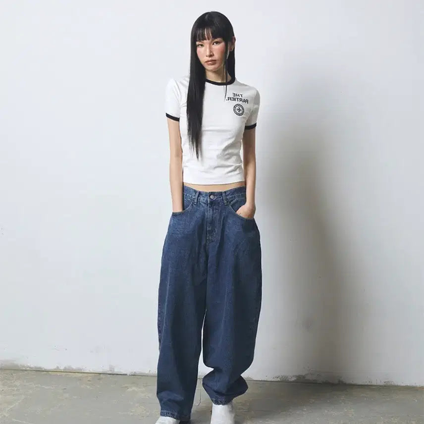 [BUNJANG] Punchdrunk Parties Partier Linger T-Shirt White / 펀치드렁크파티즈 partier linger 링거 티셔츠 화이트