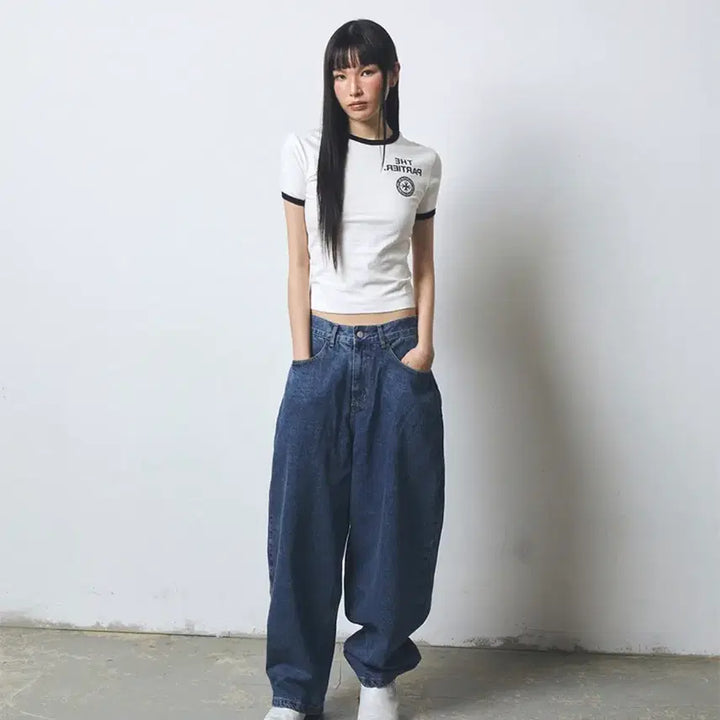 [BUNJANG] Punchdrunk Parties Partier Linger T-Shirt White / 펀치드렁크파티즈 partier linger 링거 티셔츠 화이트