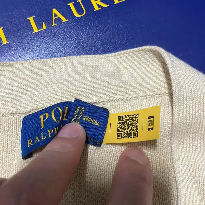 [BUNJANG] Ralph Lauren Polo Cardigan Mens L / 급처. 신형 QR택 폴로 가디건 랄프로렌