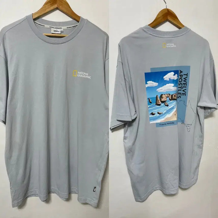 [BUNJANG] National Geographic Big Logo Loose Fit T-Shirt / 110 내셔널지오그래픽 빅로고 루즈핏 반팔티 정품