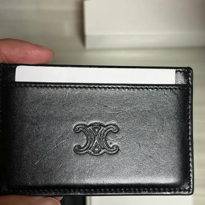[BUNJANG] Celine Calfskin Triomphe Card Wallet / OS)셀린느 카프스킨 트리옹프 카드 지갑