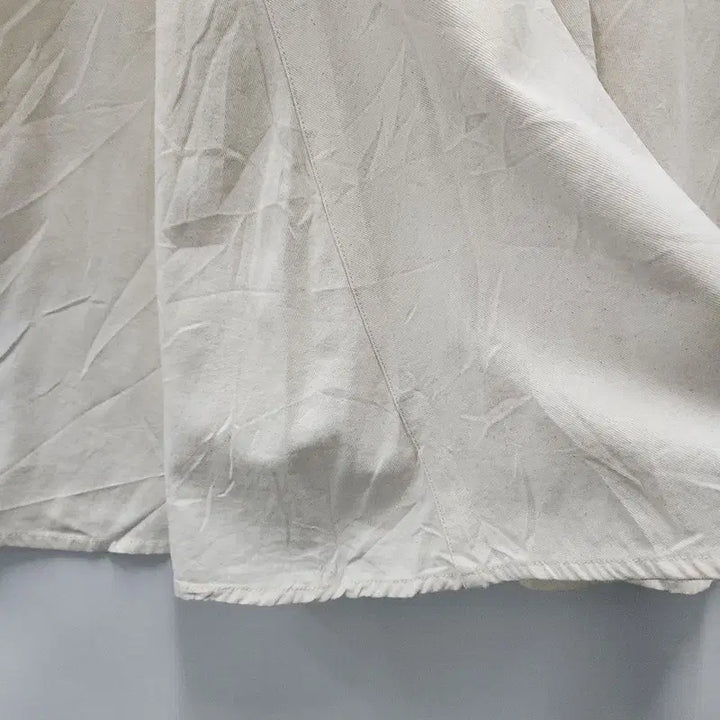 [BUNJANG] Vintage Flare Big Pocket Cream Long Skirt / 빈티지 플레어 빅포켓 크림 롱스커트 FREE
