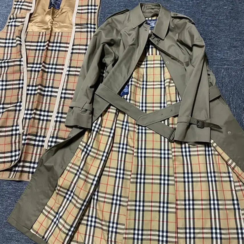 [BUNJANG] Burberry Signature Nova Check Belted Long Length Single Trench Coat / 정리해요~ 버버리 시그니처 노바체크 벨티드 롱랭스 싱글 트렌치코트