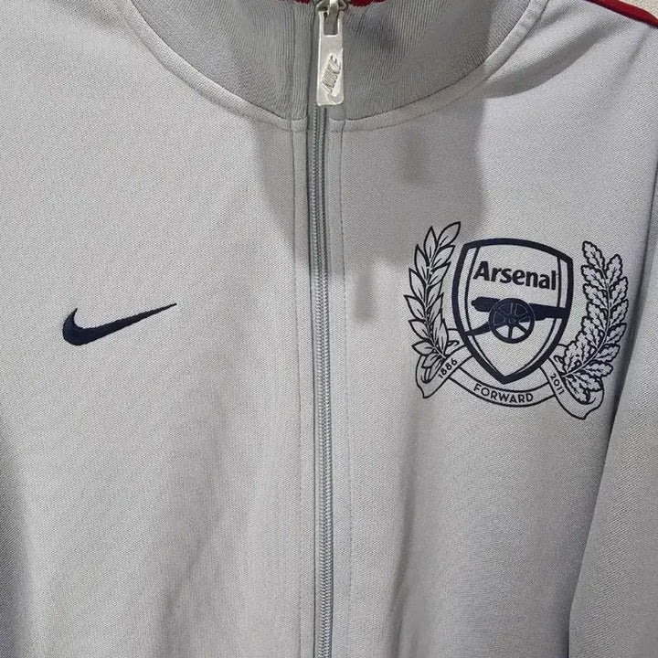 [BUNJANG] Nike Arsenal Grey Track Top Jersey Zip-Up L / 나이키 아스날 그레이 트랙탑 져지집업 100/L