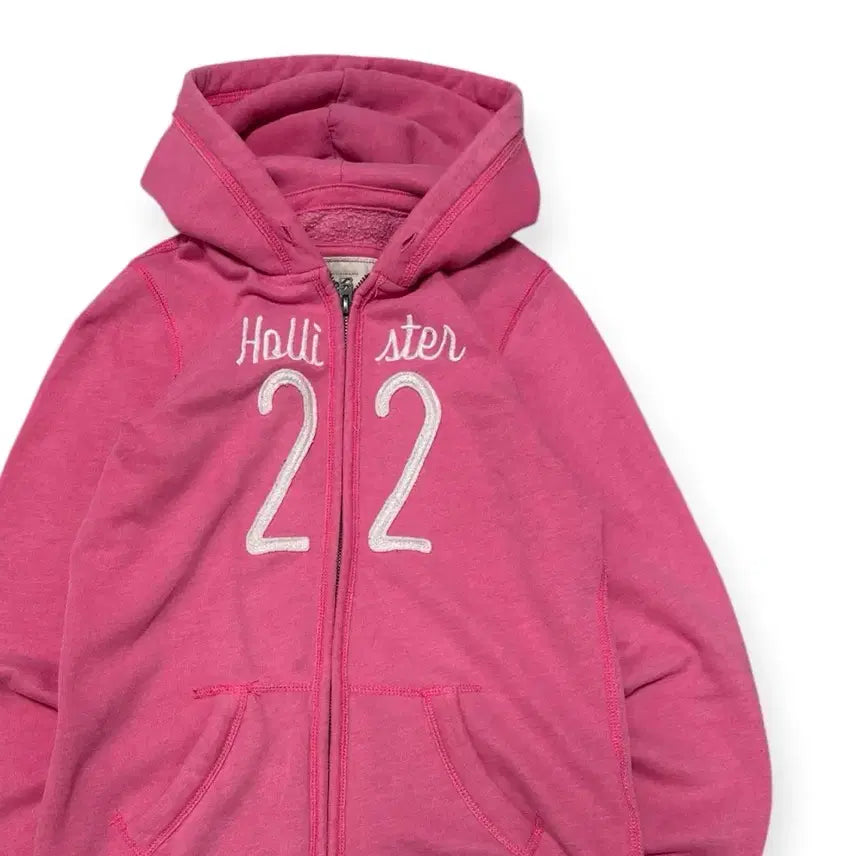 [BUNJANG] Hollister Y2K Pink Hooded Zip-Up Jacket / 홀리스터 y2k 핑크 후드집업