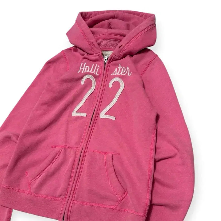 [BUNJANG] Hollister Y2K Pink Hooded Zip-Up Jacket / 홀리스터 y2k 핑크 후드집업
