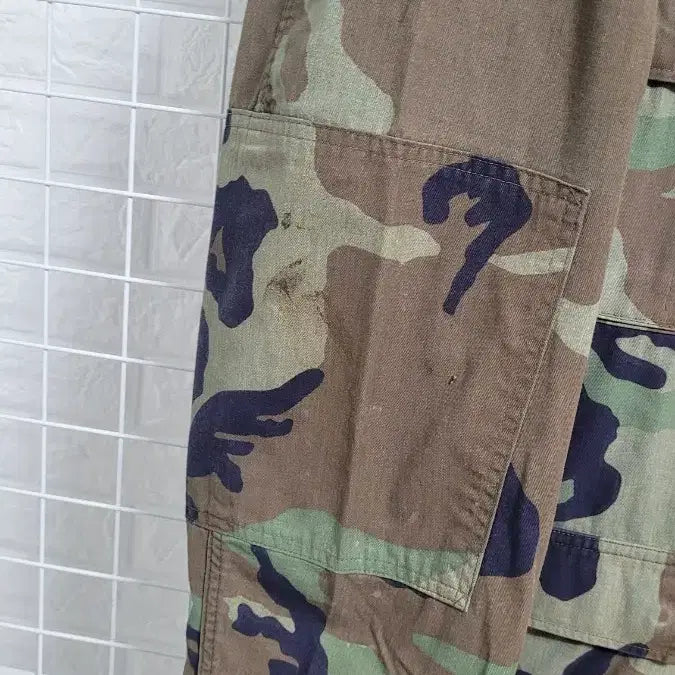 [BUNJANG] 1988 US Military Woodland BDU Jacket NYCO Blend / [황금XXL]1988년 오리지널 미군 우드랜드 BDU자켓 NYCO혼방