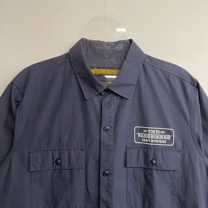 [BUNJANG] Neighborhood Short Sleeve Work Shirt / 네이버후드 반팔 워크셔츠