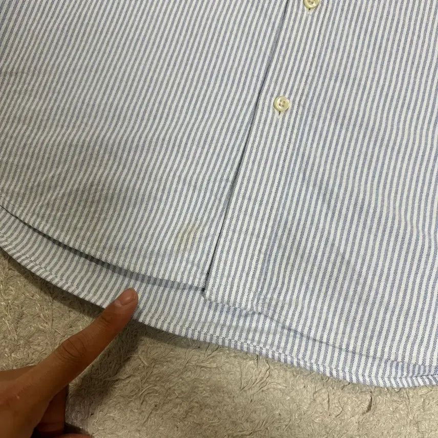 [BUNJANG] Polo Ralph Lauren Striped Short Sleeve Shirt L / 폴로 랄프로렌 스트라이프 반팔 셔츠 L
