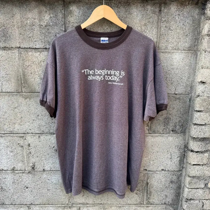 [BUNJANG] Gildan Vintage Printing Ringer T-Shirt XL / 길단 빈티지 프린팅 링거티 반팔 티셔츠 xl