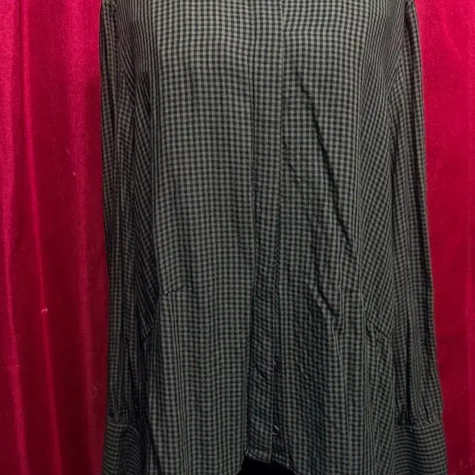 [BUNJANG] Zara Asymmetric Check Shirt (S) / 자라 비대칭 체크 셔츠 S