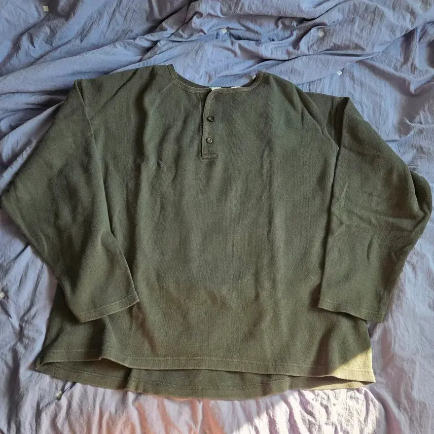 [BUNJANG] GAP Vintage Henleys Long Sleeve T-Shirt XL / GAP 빈티지 헨리넥 긴팔 티셔츠 XL