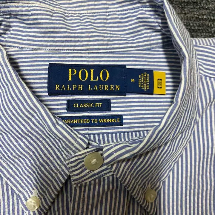 [BUNJANG] Polo Ralph Lauren Seersucker Blue Stripe Shirt (Men&