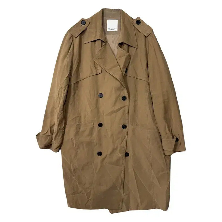[BUNJANG] Tomboy Camel Trench Coat / 톰보이 카멜 트렌치 코트 85-92-160