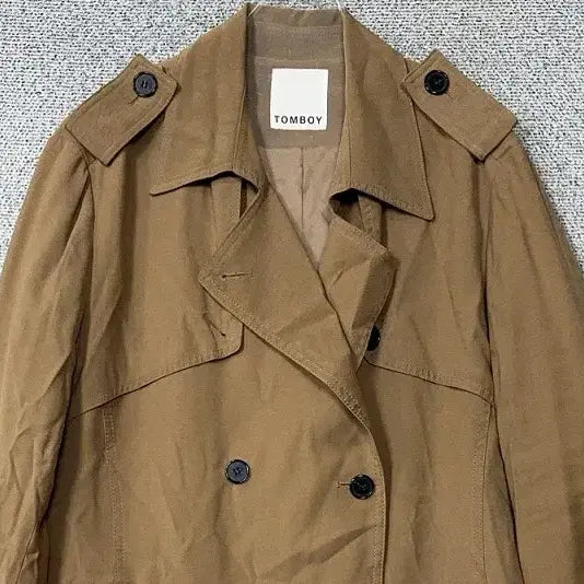 [BUNJANG] Tomboy Camel Trench Coat / 톰보이 카멜 트렌치 코트 85-92-160
